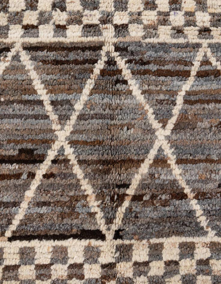 Detail image of 5' 7 x 7' 11  Hand Knotted Moroccan Wool Rug