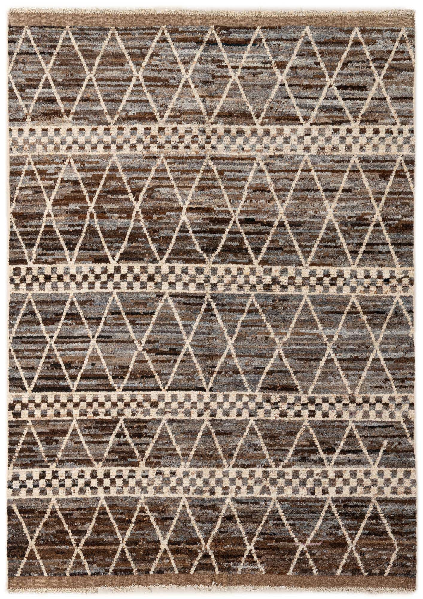 5' 7 x 7' 11 Hand Knotted Moroccan Wool Rug