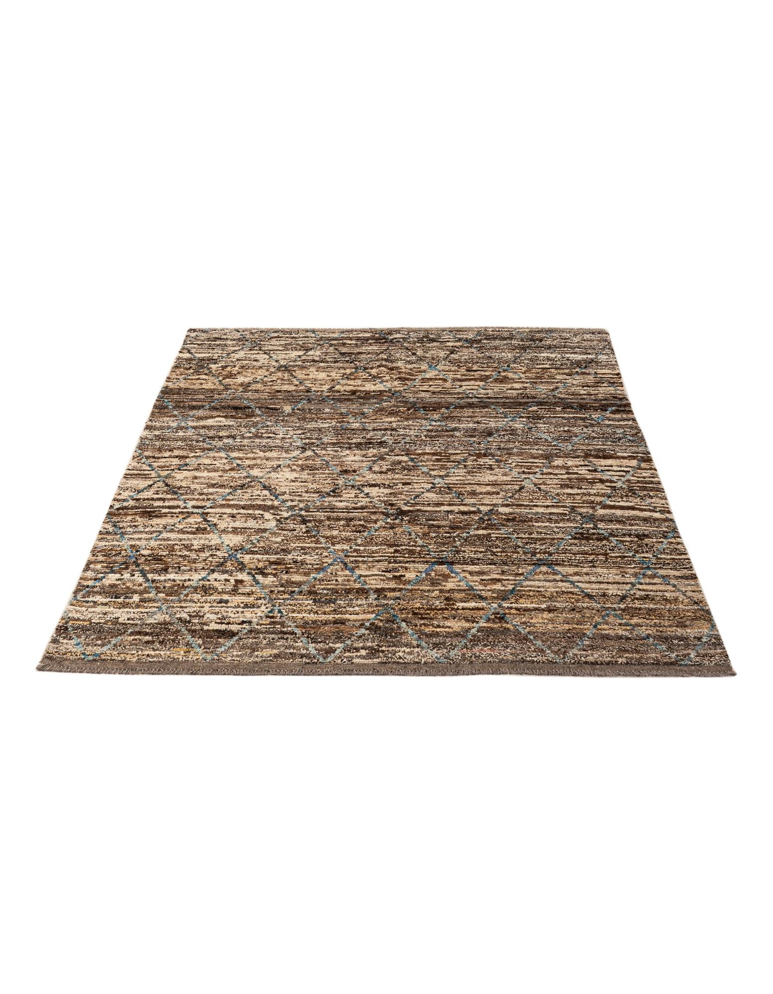 5' 10 x 7' 9 Hand Knotted Moroccan Wool Rug