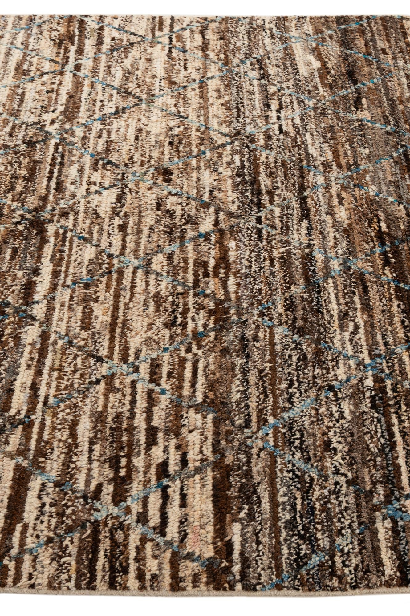 5' 10 x 7' 9 Hand Knotted Moroccan Wool Rug