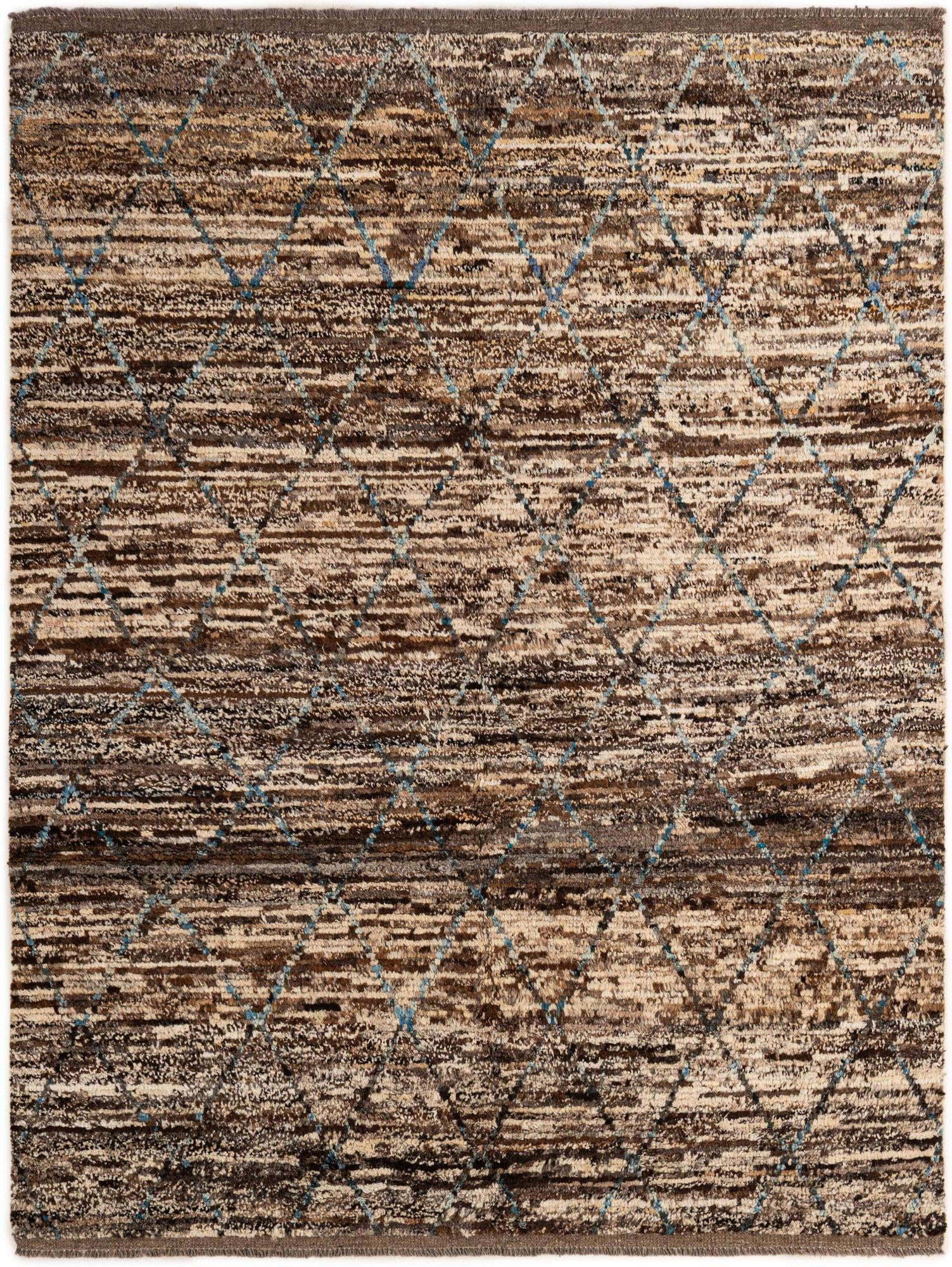 5' 10 x 7' 9 Hand Knotted Moroccan Wool Rug