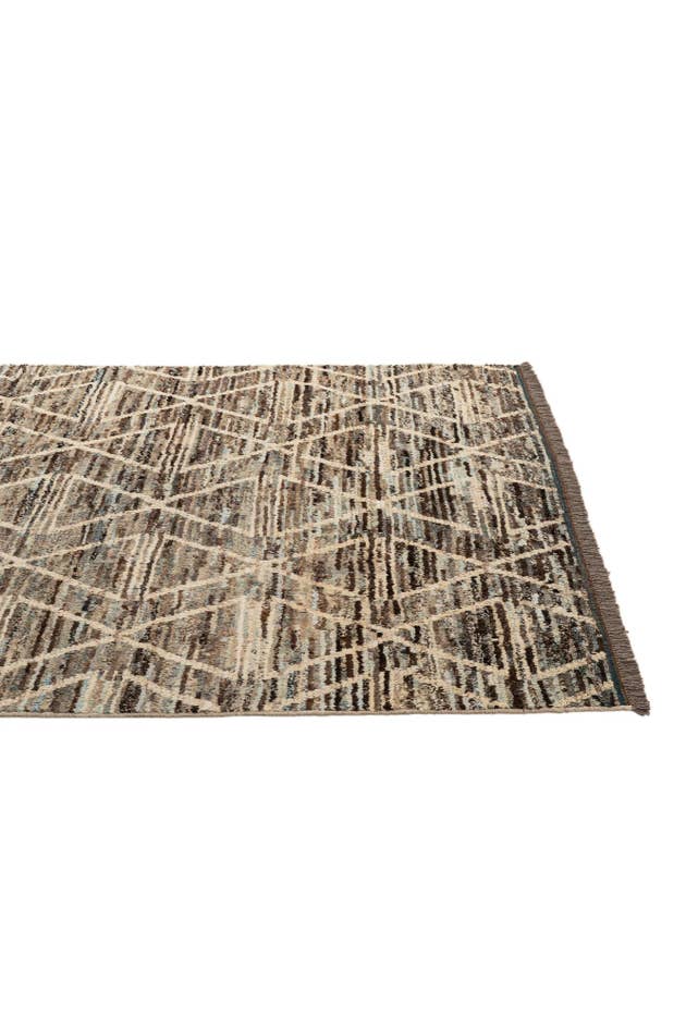 Detail image of 5' 8 x 7' 9 Hand Knotted Moroccan Wool Rug