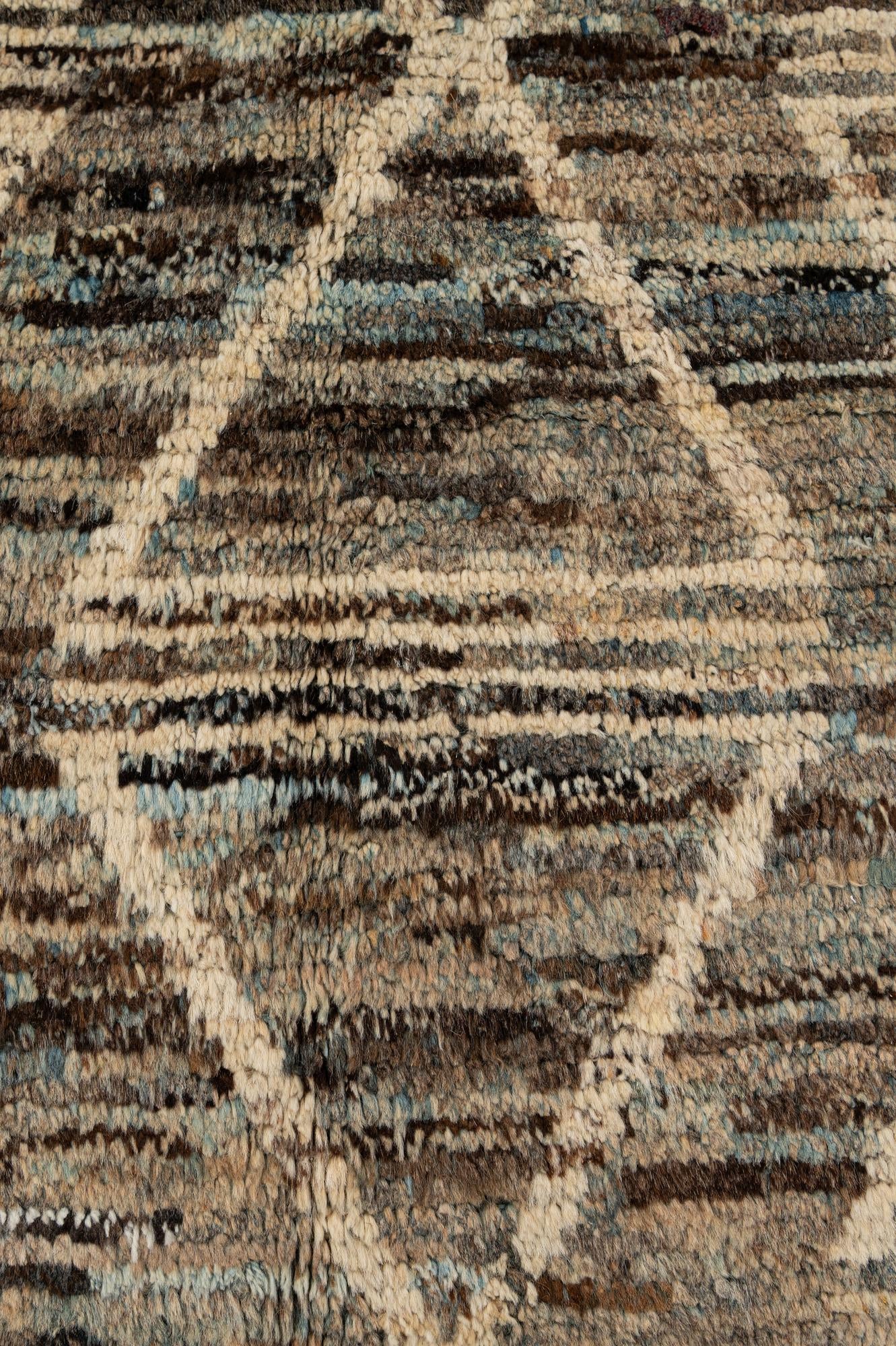 5' 8 x 7' 9 Hand Knotted Moroccan Wool Rug