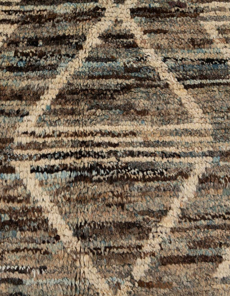 Detail image of 5' 8 x 7' 9  Hand Knotted Moroccan Wool Rug