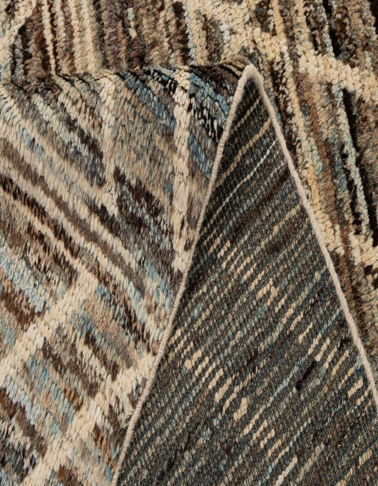 Detail image of 5' 8 x 7' 9  Hand Knotted Moroccan Wool Rug