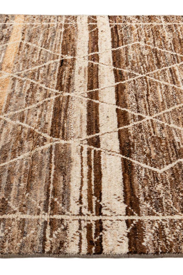 Detail image of 5' 8 x 8' 3 Hand Knotted Moroccan Wool Rug