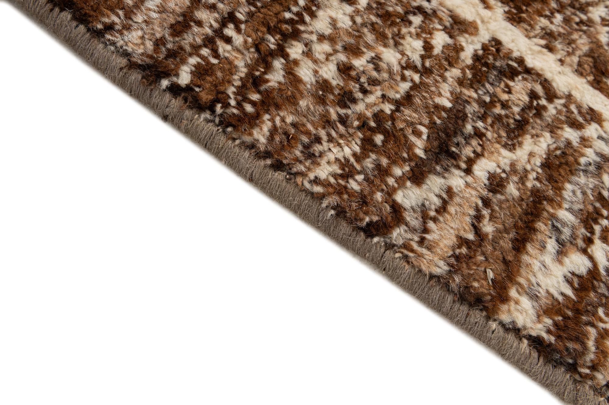 5' 8 x 8' 3 Hand Knotted Moroccan Wool Rug