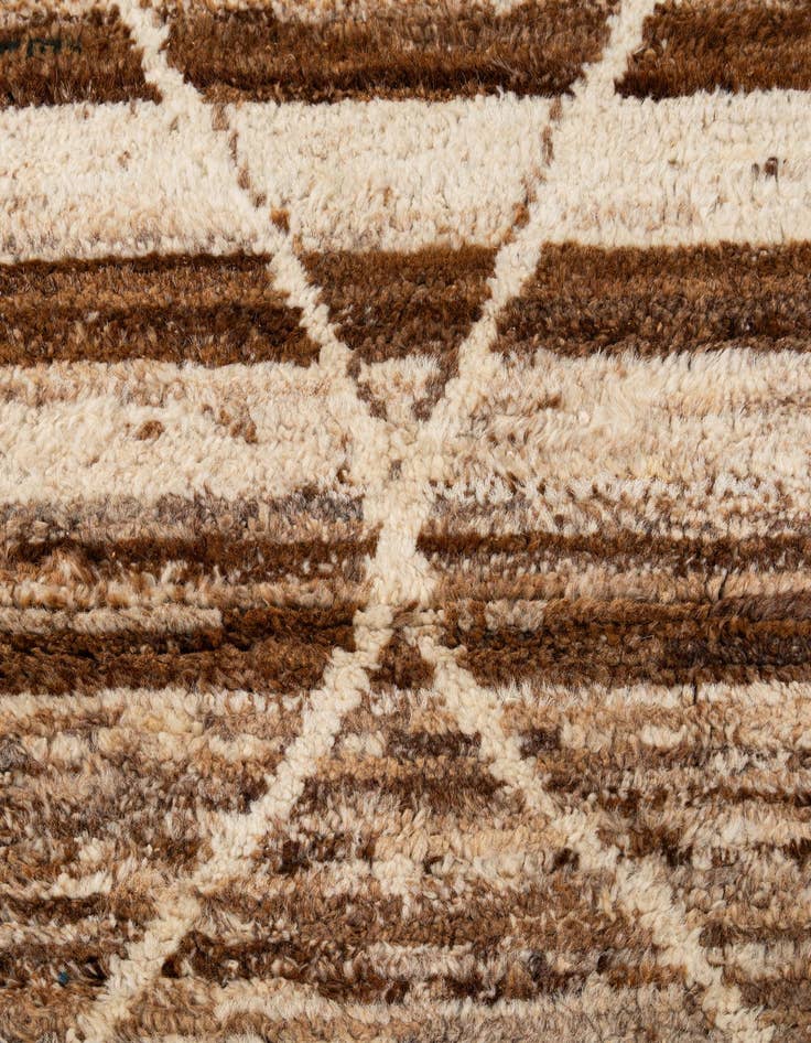 Detail image of 5' 8 x 8' 3  Hand Knotted Moroccan Wool Rug