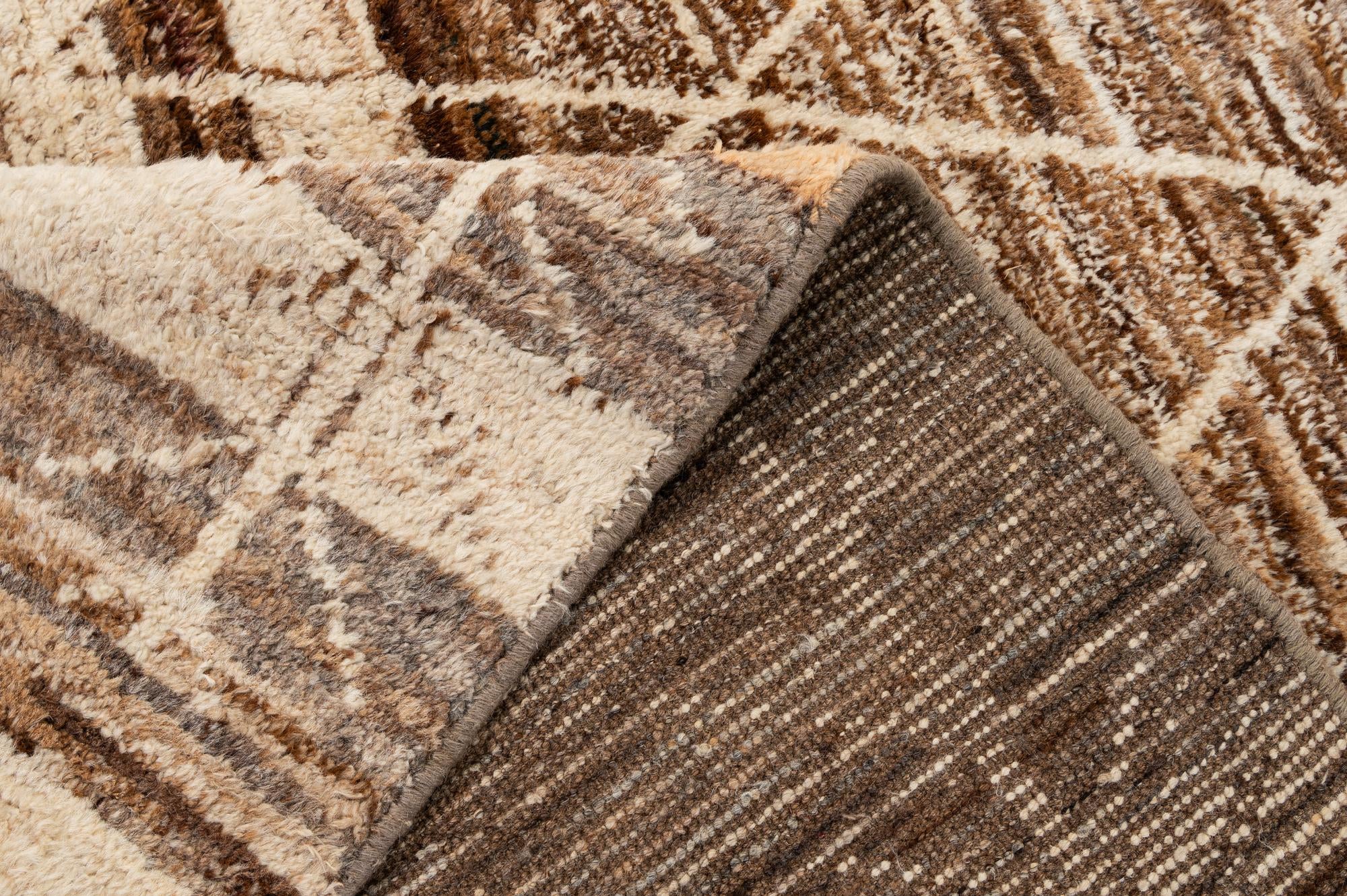 5' 8 x 8' 3 Hand Knotted Moroccan Wool Rug