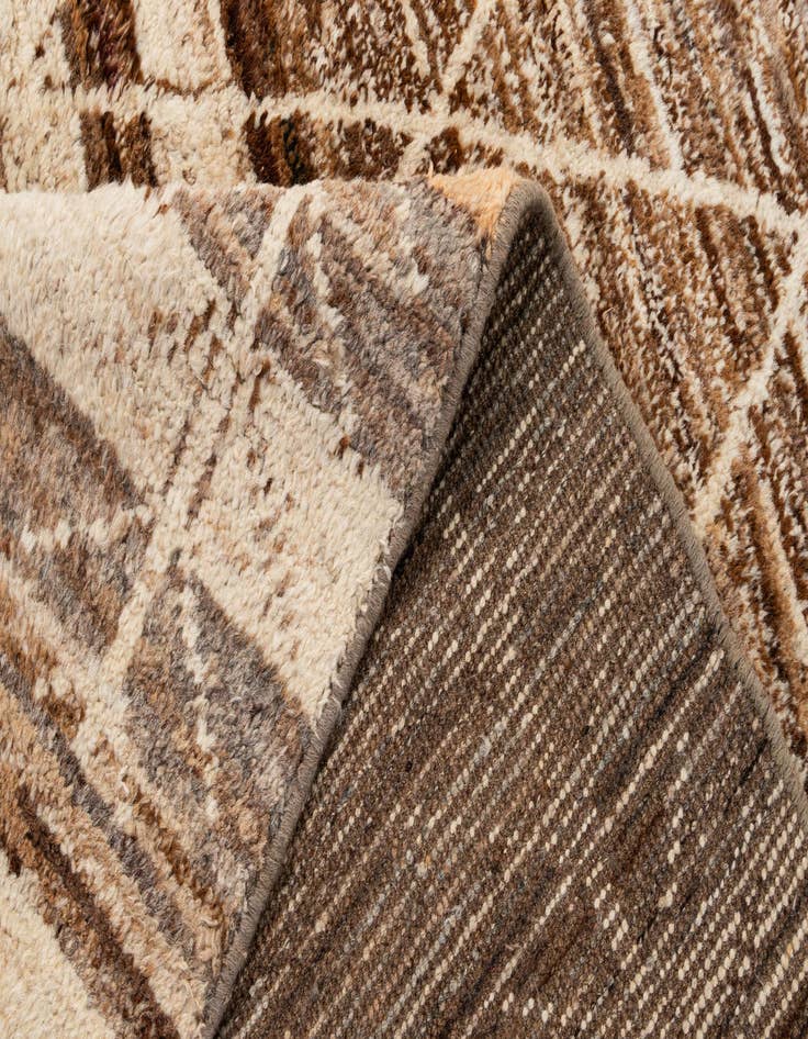 Detail image of 5' 8 x 8' 3  Hand Knotted Moroccan Wool Rug