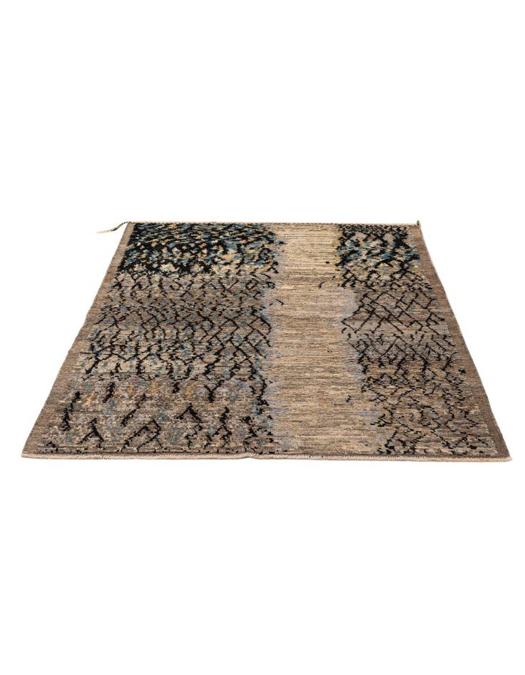 Detail image of 5' 11 x 7' 11 Hand Knotted Moroccan Wool Rug