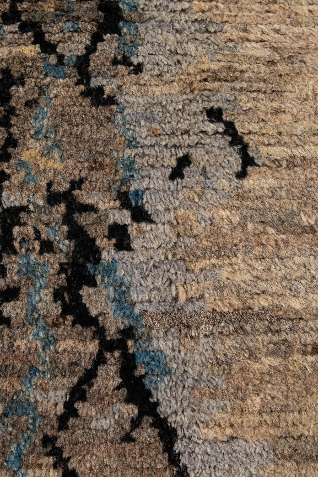 5' 11 x 7' 11 Hand Knotted Moroccan Wool Rug