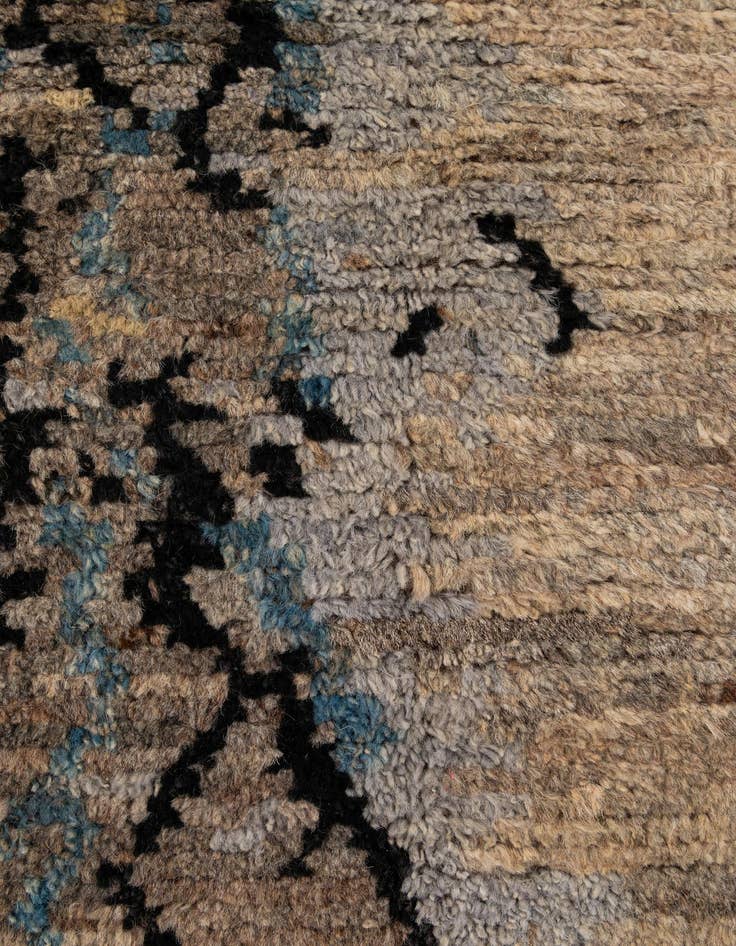 Detail image of 5' 11 x 7' 11  Hand Knotted Moroccan Wool Rug
