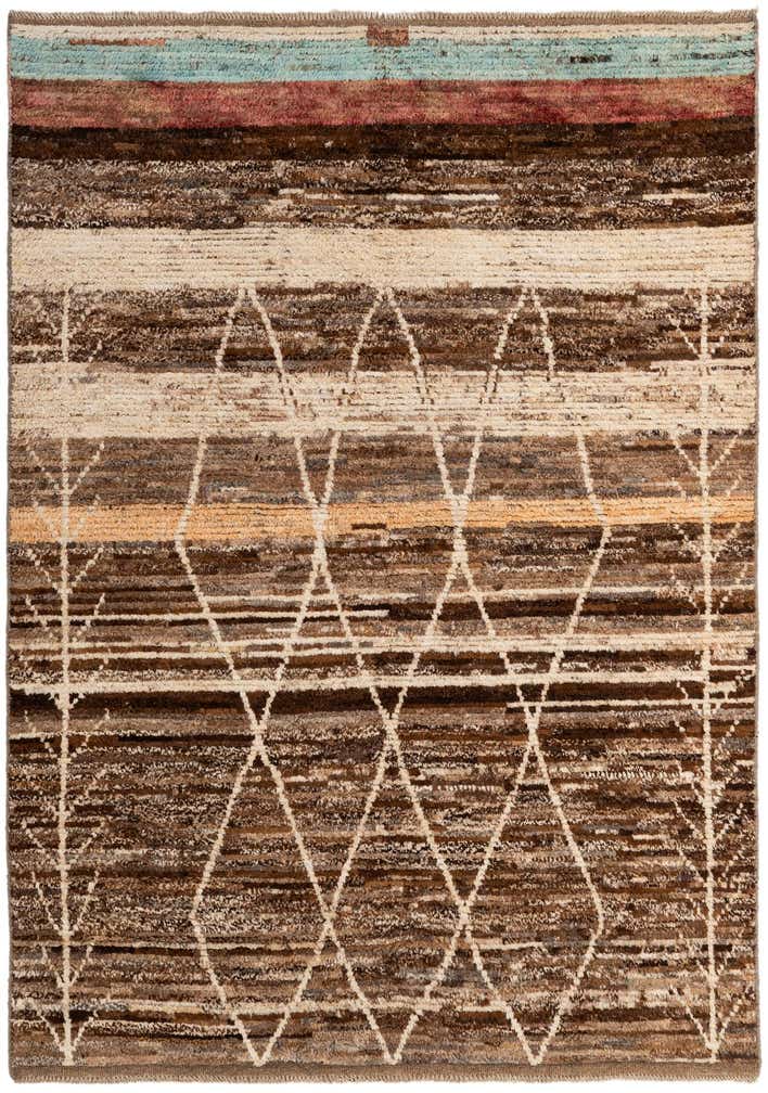 5' 8 x 7' 10 Hand Knotted Moroccan Wool Rug