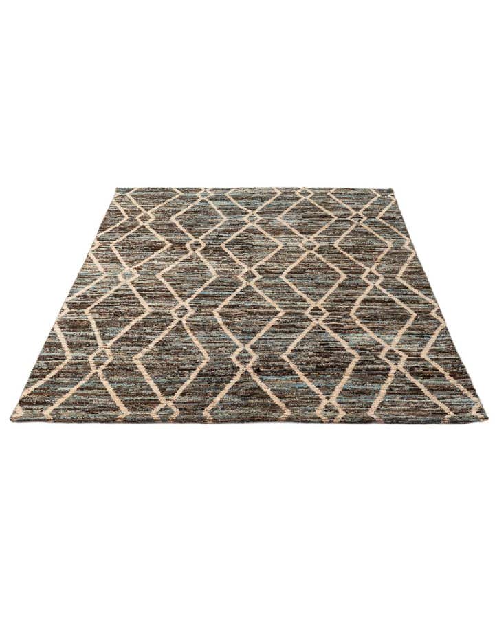 5' 8 x 7' 10 Hand Knotted Moroccan Wool Rug