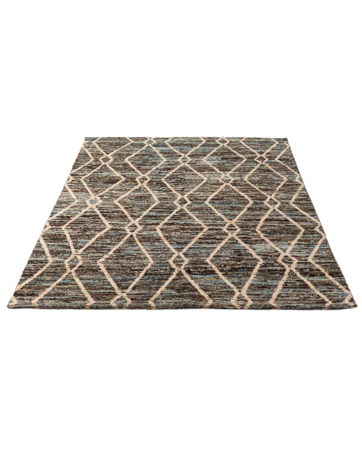 Detail image of 5' 8 x 7' 10 Hand Knotted Moroccan Wool Rug