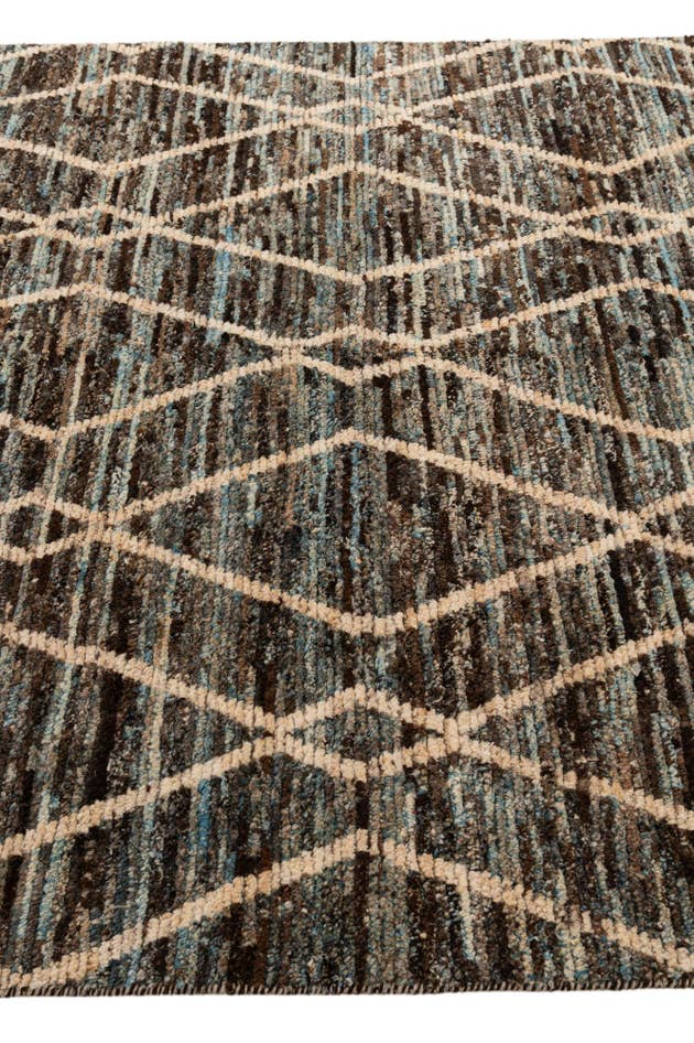 Detail image of 5' 8 x 7' 10 Hand Knotted Moroccan Wool Rug