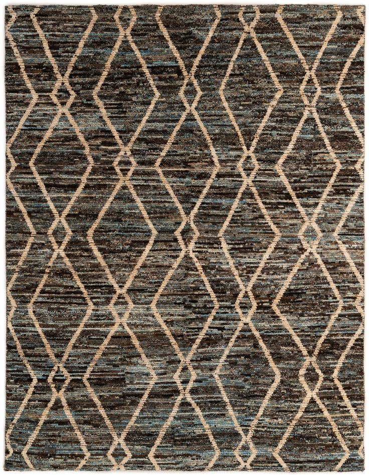 Detail image of 5' 8 x 7' 10 Hand Knotted Moroccan Wool Rug
