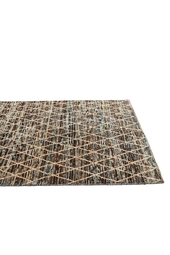 5' 8 x 8' Hand Knotted Moroccan Wool Rug