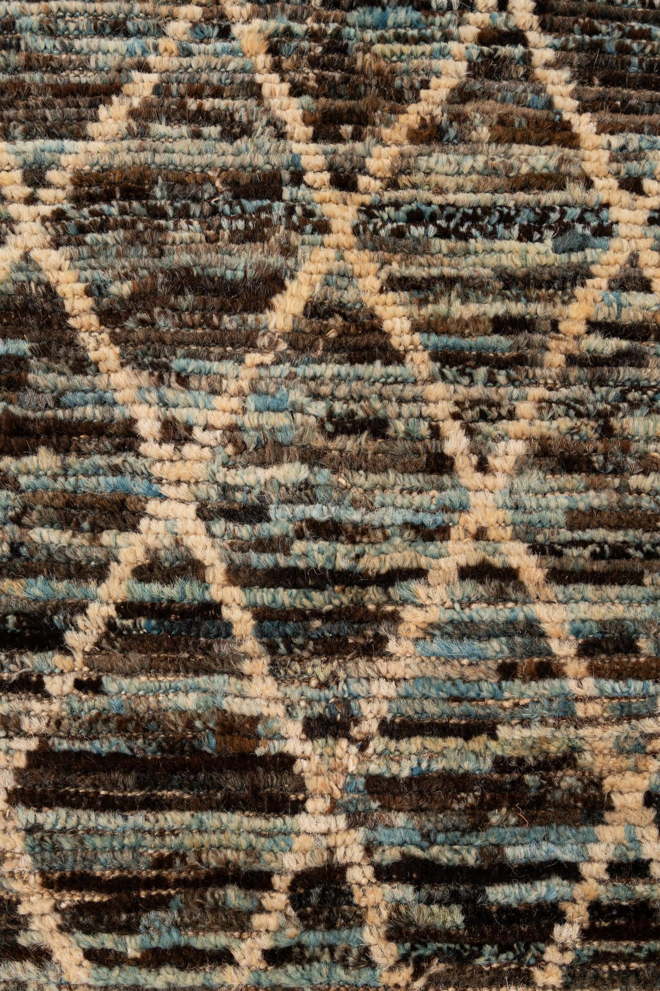 5' 8 x 8' Hand Knotted Moroccan Wool Rug