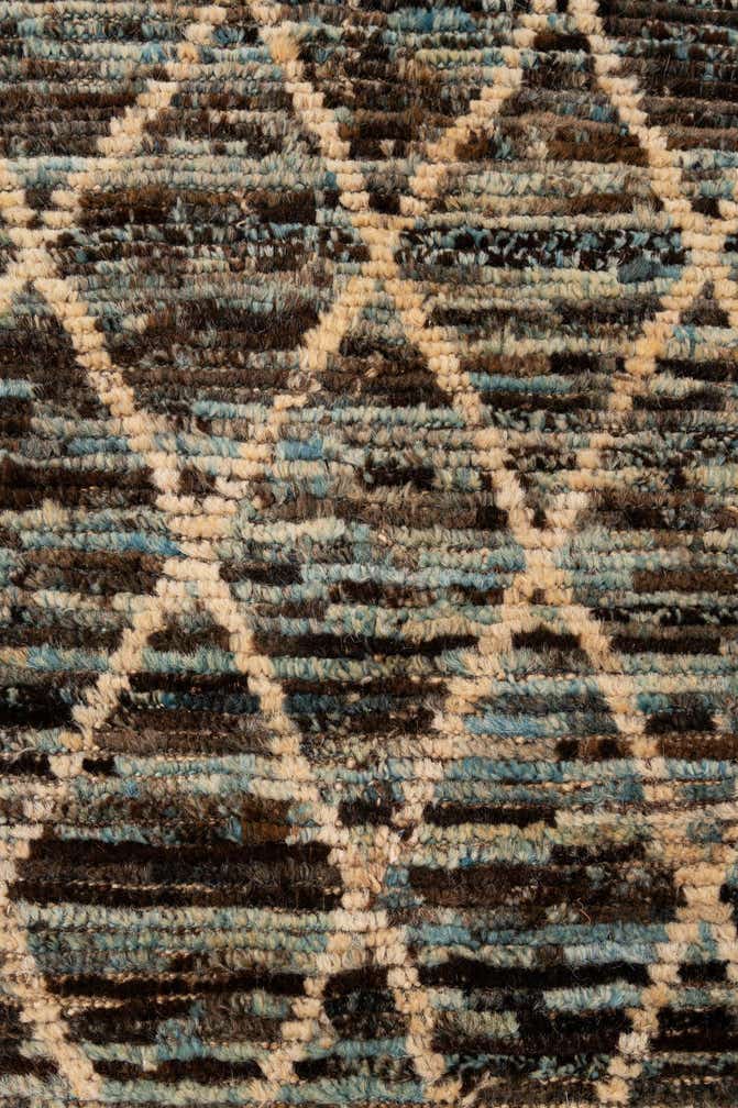 5' 8 x 8' Hand Knotted Moroccan Wool Rug