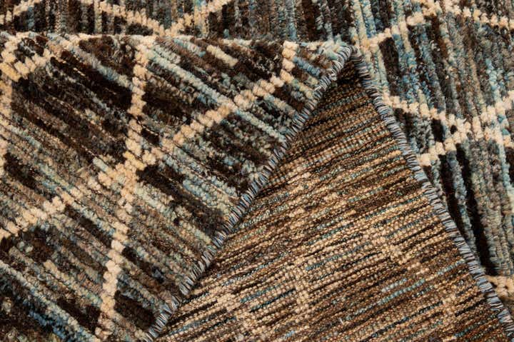 5' 8 x 8' Hand Knotted Moroccan Wool Rug