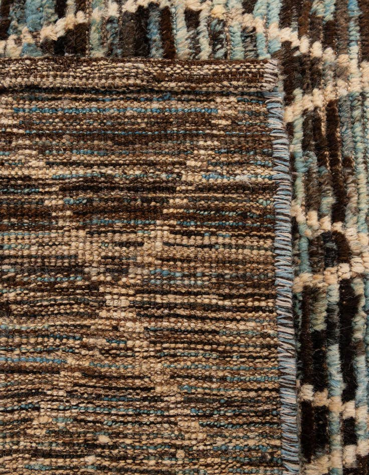 Detail image of 5' 8 x 8'  Hand Knotted Moroccan Wool Rug
