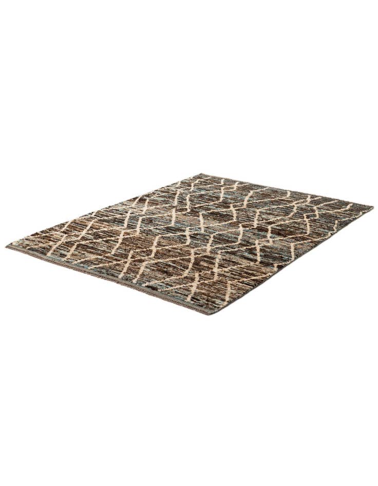 Detail image of 5' 9 x 7' 10 Hand Knotted Moroccan Wool Rug