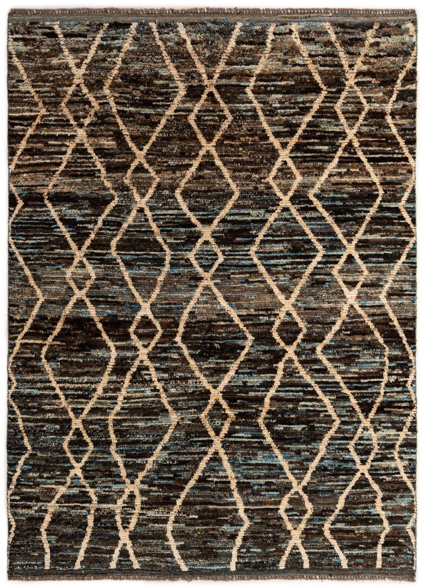 5' 9 x 7' 10 Hand Knotted Moroccan Wool Rug