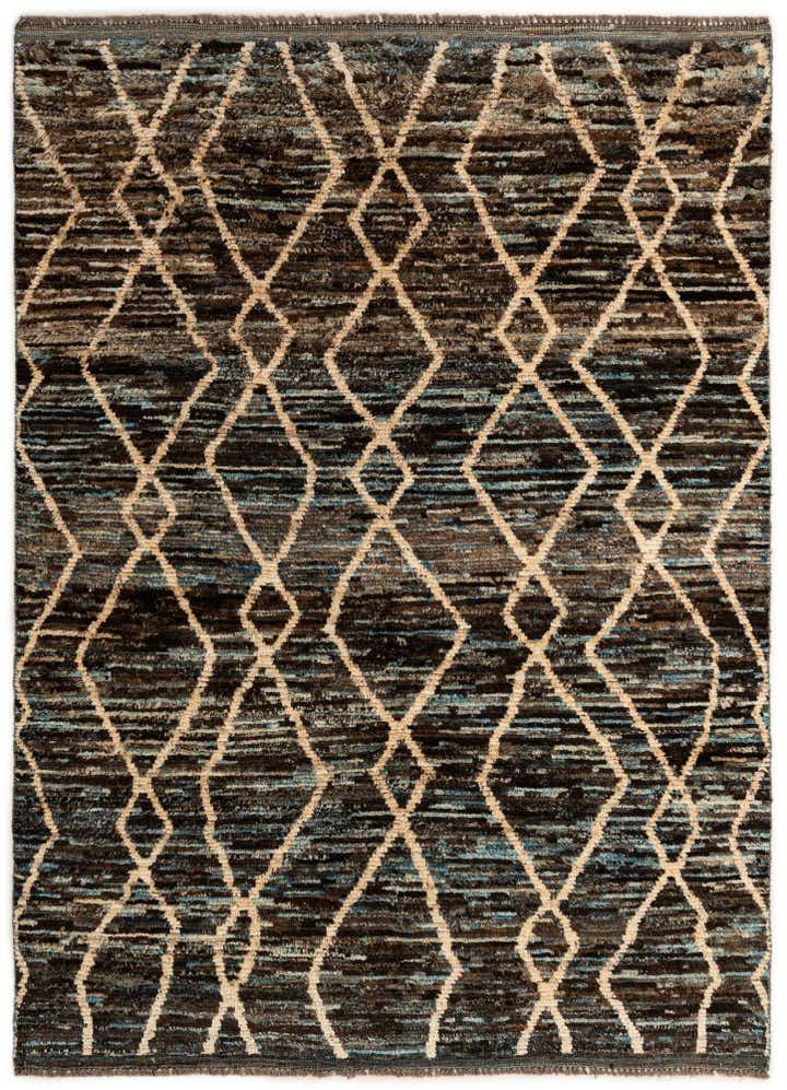 5' 9 x 7' 10 Hand Knotted Moroccan Wool Rug