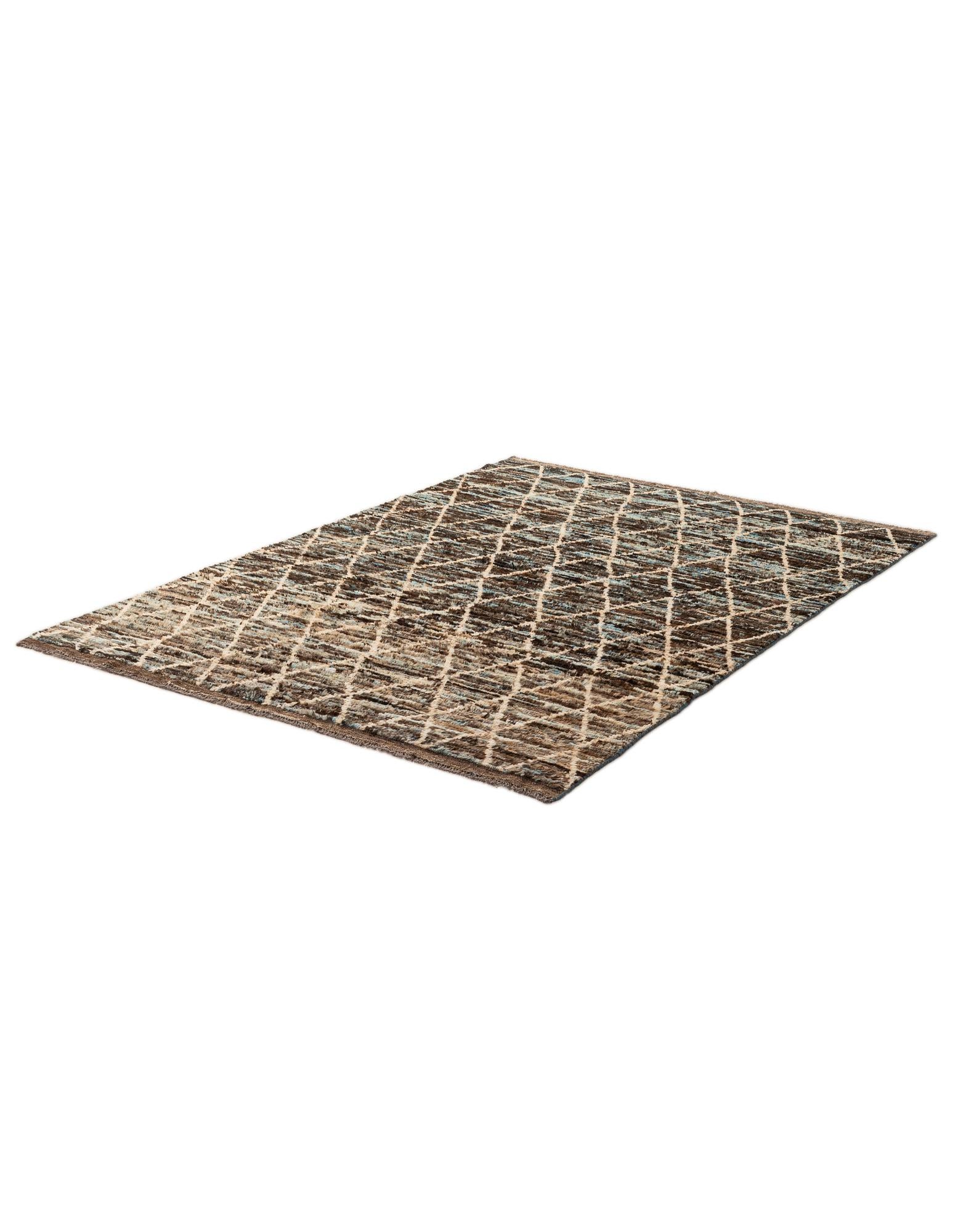 5' 9 x 8' Hand Knotted Moroccan Wool Rug