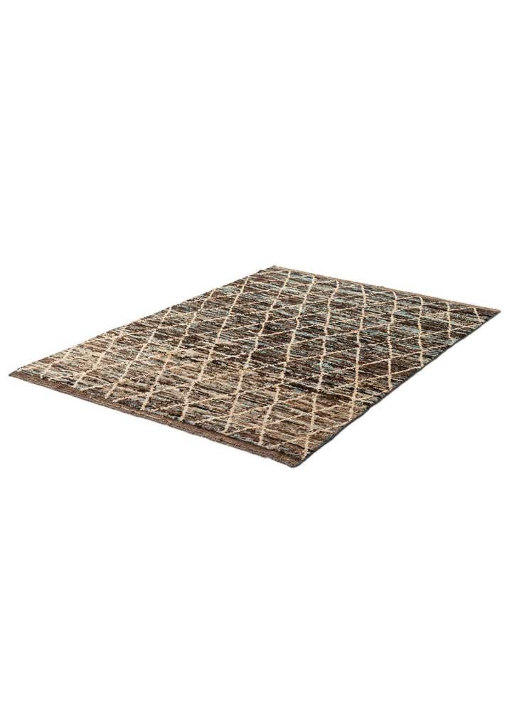 5' 9 x 8' Hand Knotted Moroccan Wool Rug