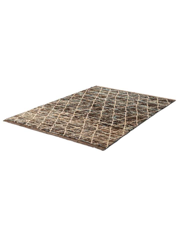 5' 9 x 8' Hand Knotted Moroccan Wool Rug