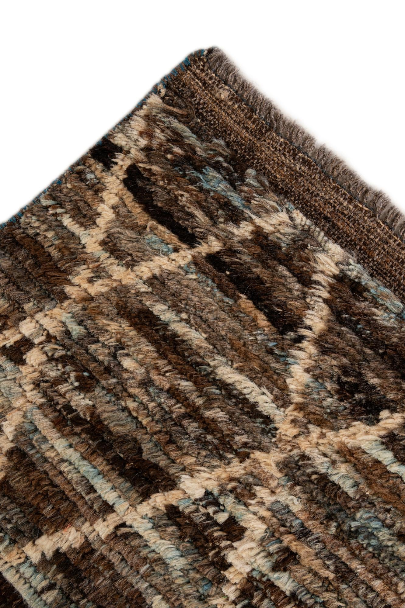 5' 9 x 8' Hand Knotted Moroccan Wool Rug