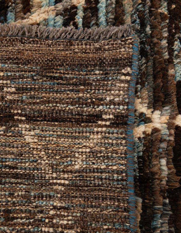 Detail image of 5' 9 x 8'  Hand Knotted Moroccan Wool Rug