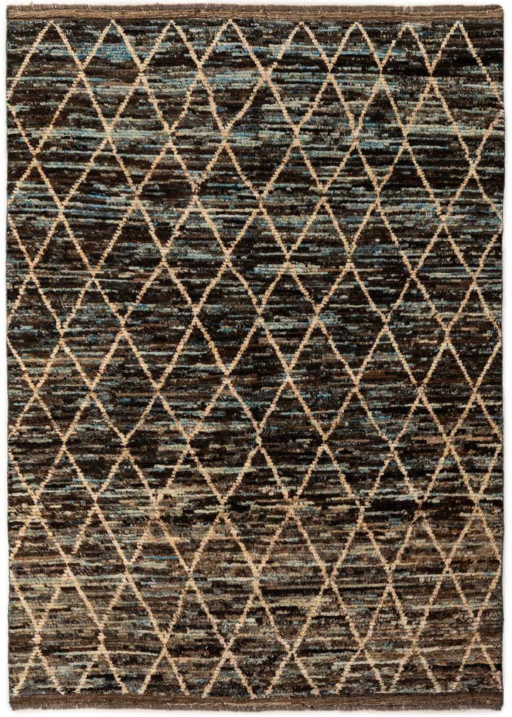 5' 9 x 8' Hand Knotted Moroccan Wool Rug