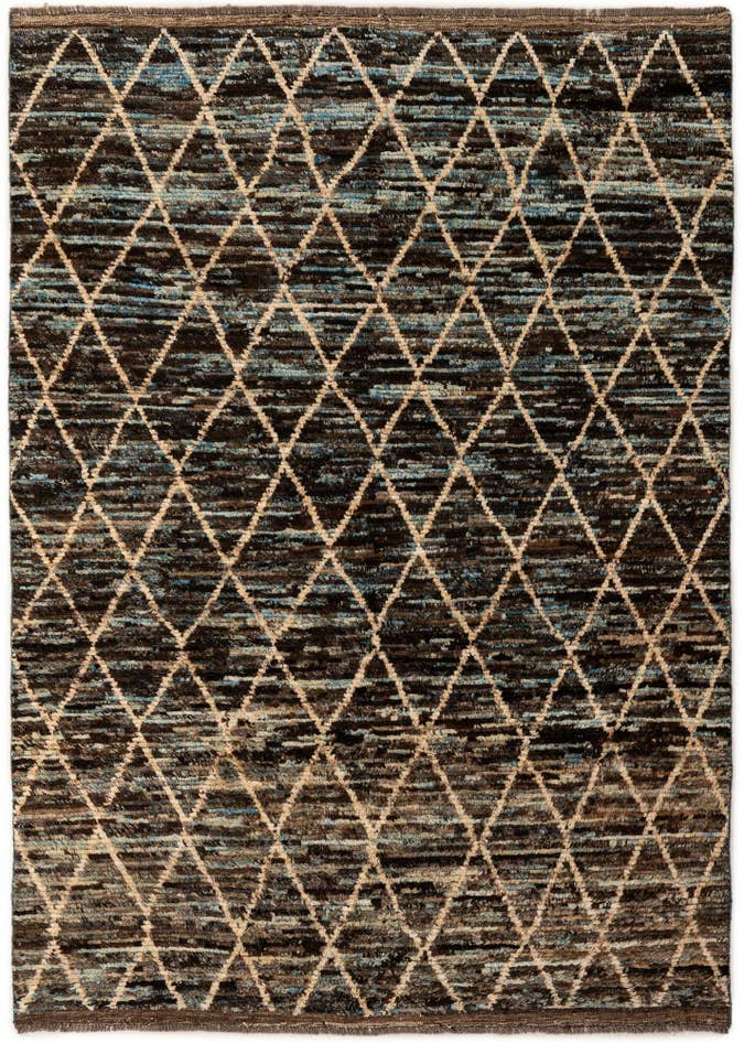 Detail image of 5' 9 x 8' Hand Knotted Moroccan Wool Rug