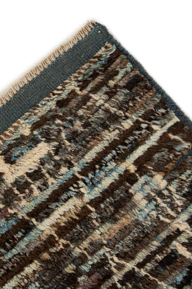 6' x 9' 3 Hand Knotted Moroccan Wool Rug