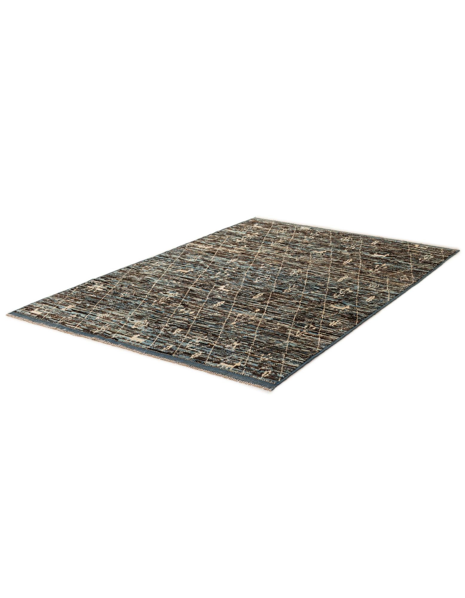 6' x 9' 3 Hand Knotted Moroccan Wool Rug