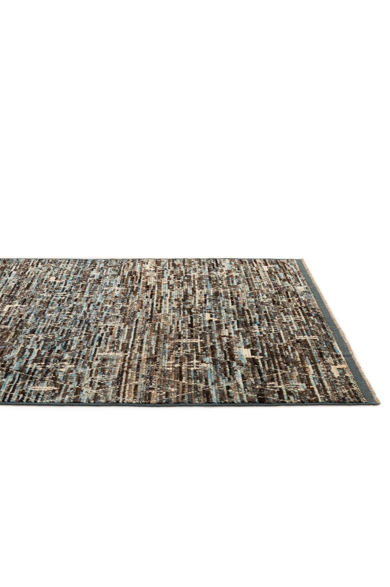 6' x 9' 3 Hand Knotted Moroccan Wool Rug