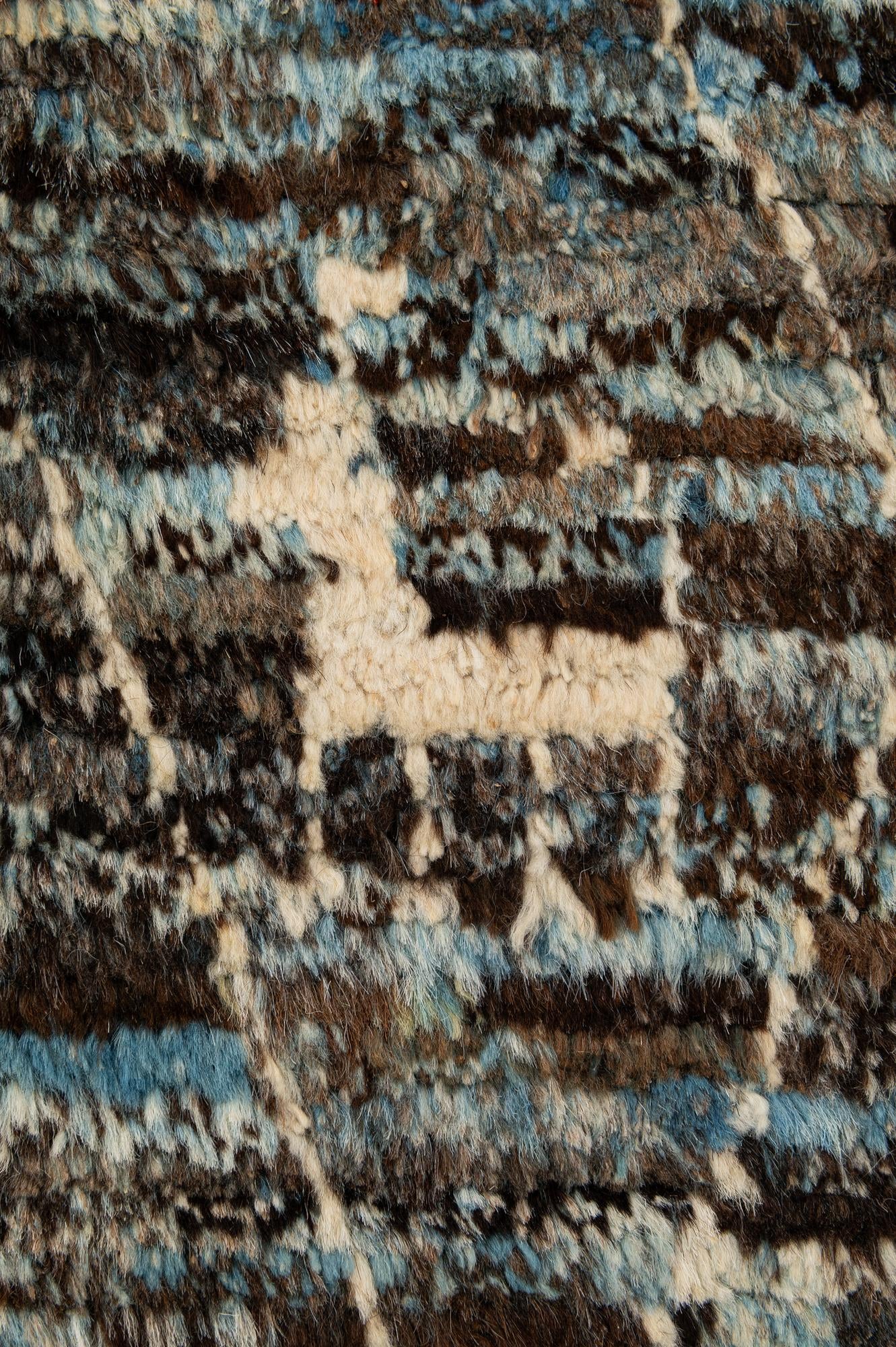 6' x 9' 3 Hand Knotted Moroccan Wool Rug