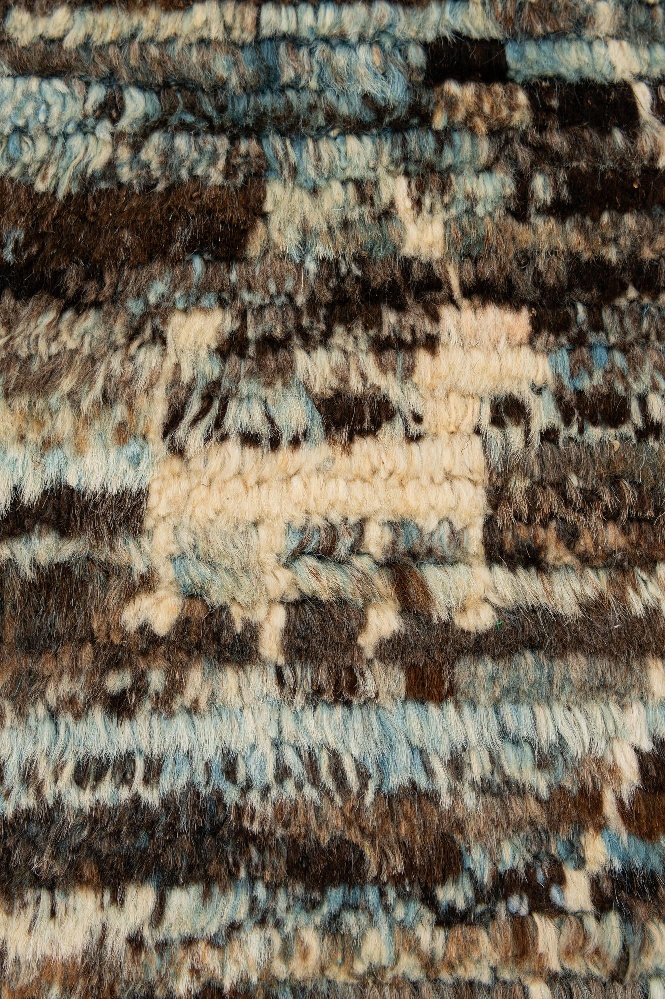 6' x 9' 3 Hand Knotted Moroccan Wool Rug