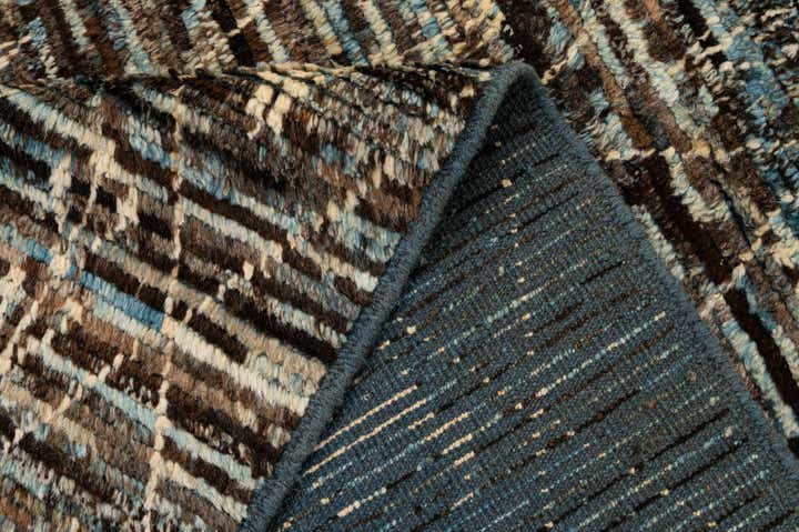 6' x 9' 3 Hand Knotted Moroccan Wool Rug