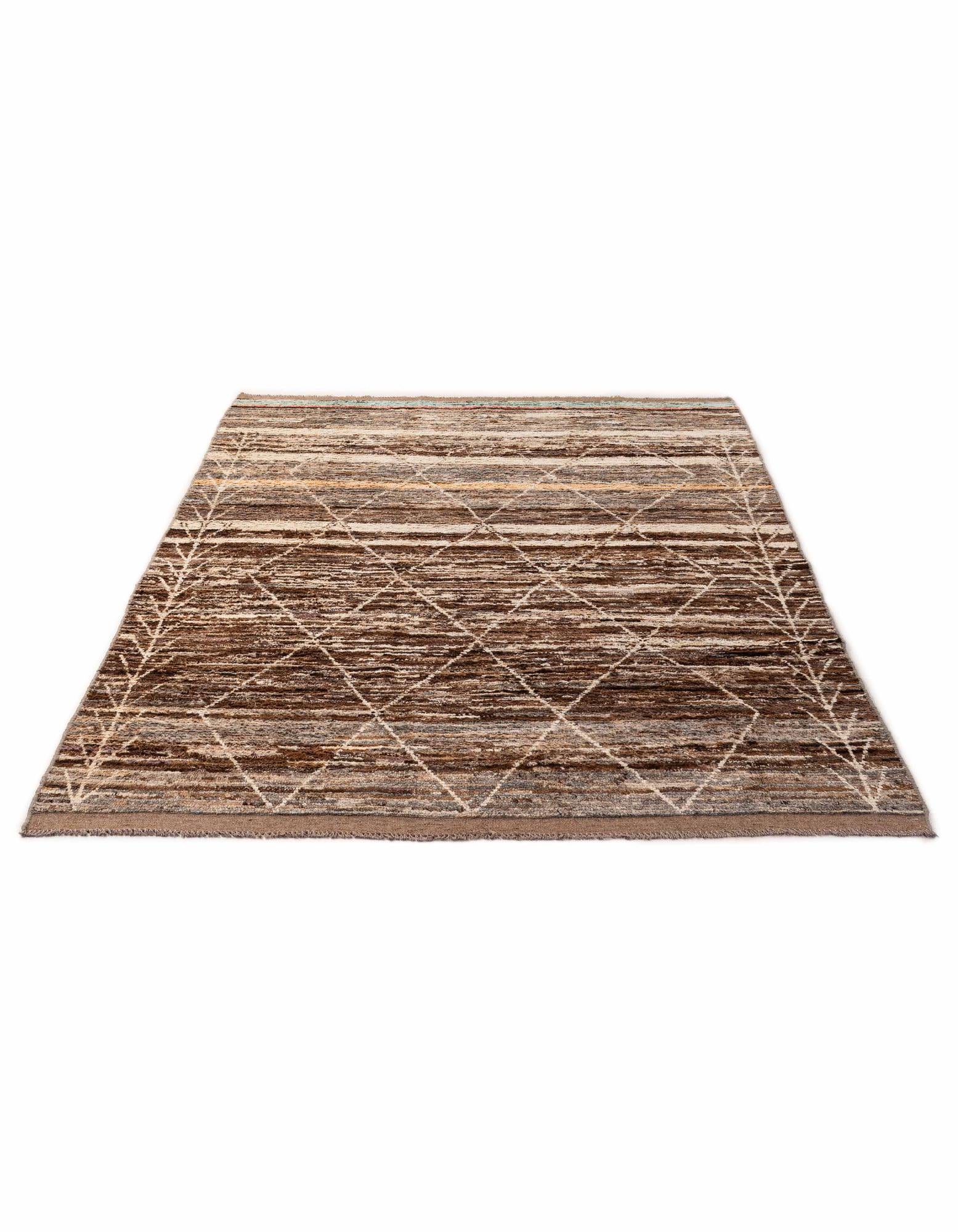 6' 6 x 9' 6 Hand Knotted Moroccan Wool Rug