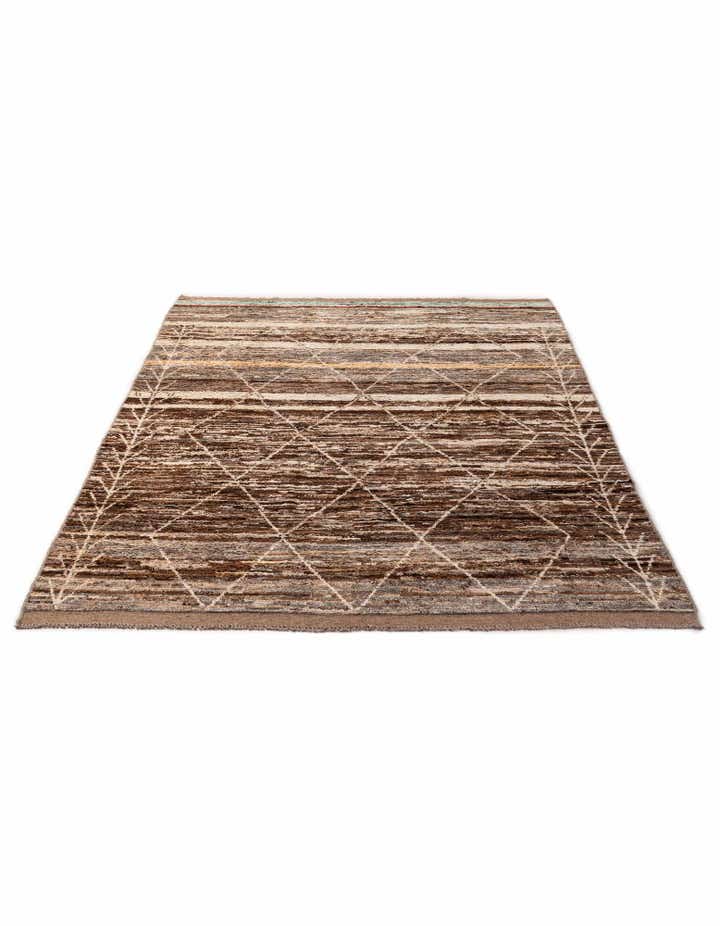 6' 6 x 9' 6 Hand Knotted Moroccan Wool Rug