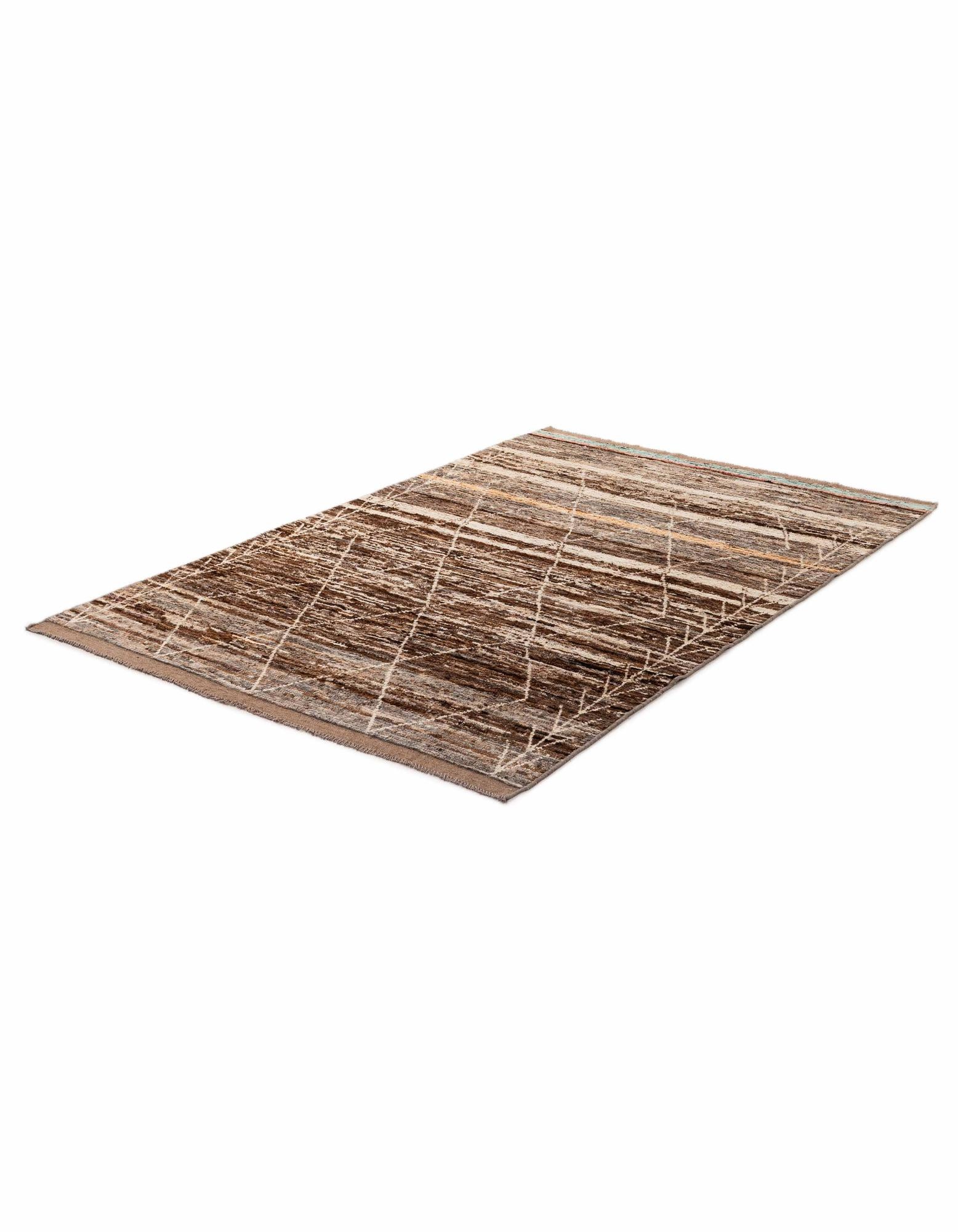 6' 6 x 9' 6 Hand Knotted Moroccan Wool Rug