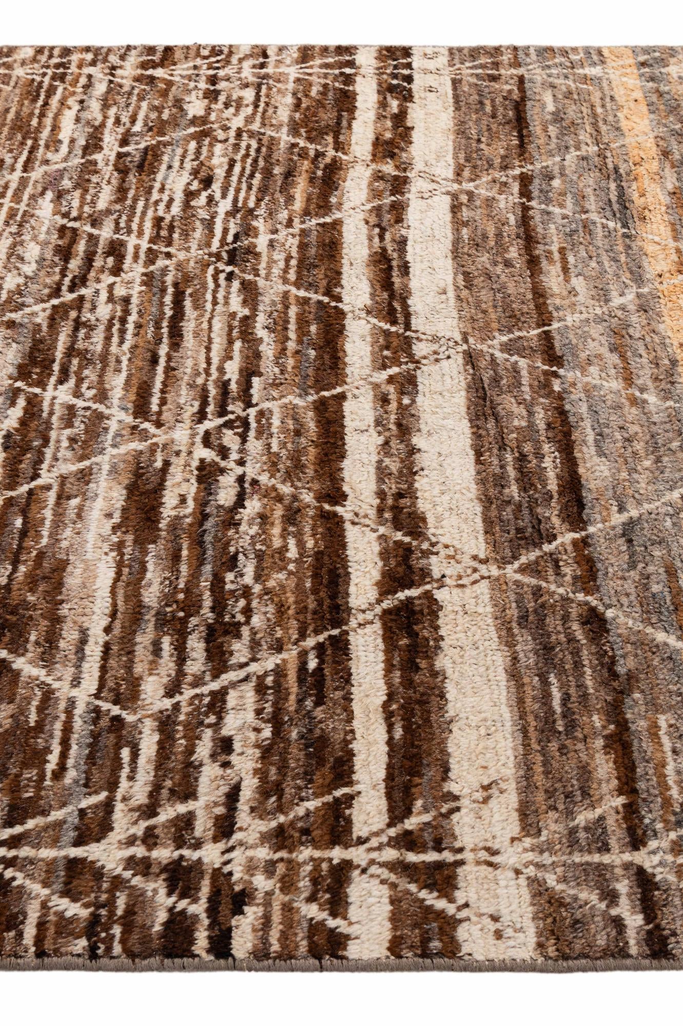 6' 6 x 9' 6 Hand Knotted Moroccan Wool Rug