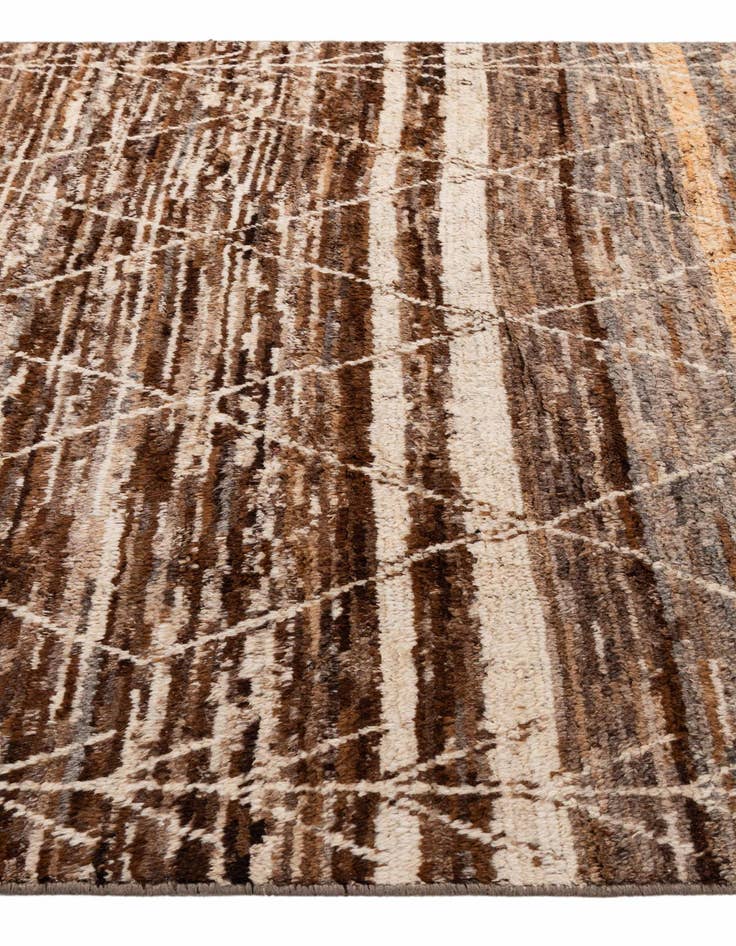 Detail image of 6' 6 x 9' 6  Hand Knotted Moroccan Wool Rug