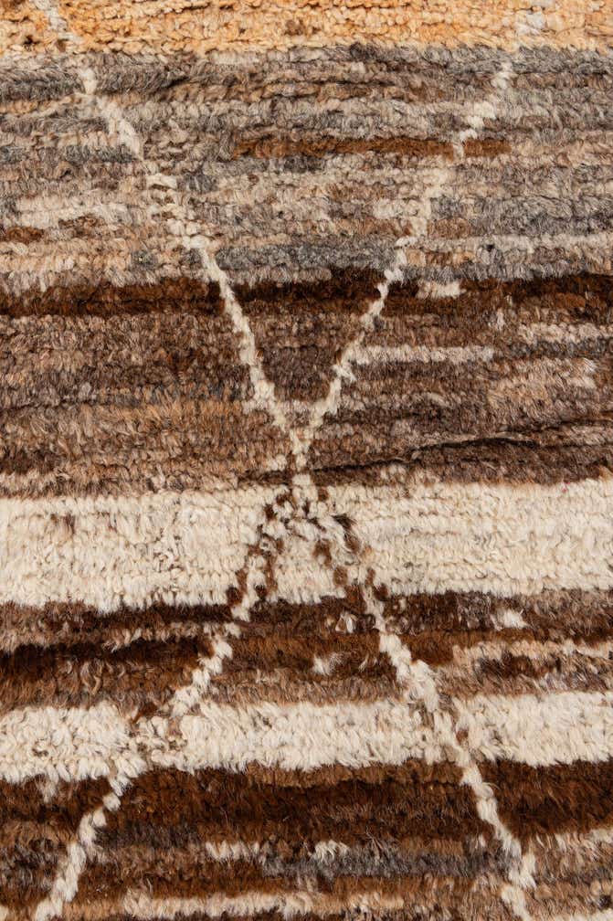 6' 6 x 9' 6 Hand Knotted Moroccan Wool Rug