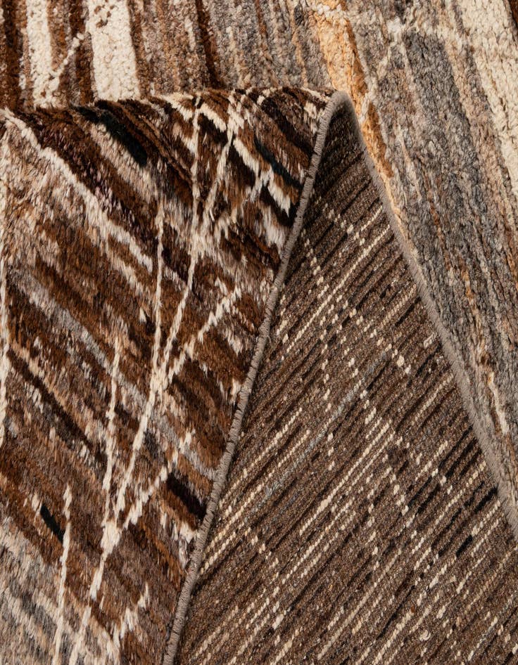 Detail image of 6' 6 x 9' 6  Hand Knotted Moroccan Wool Rug